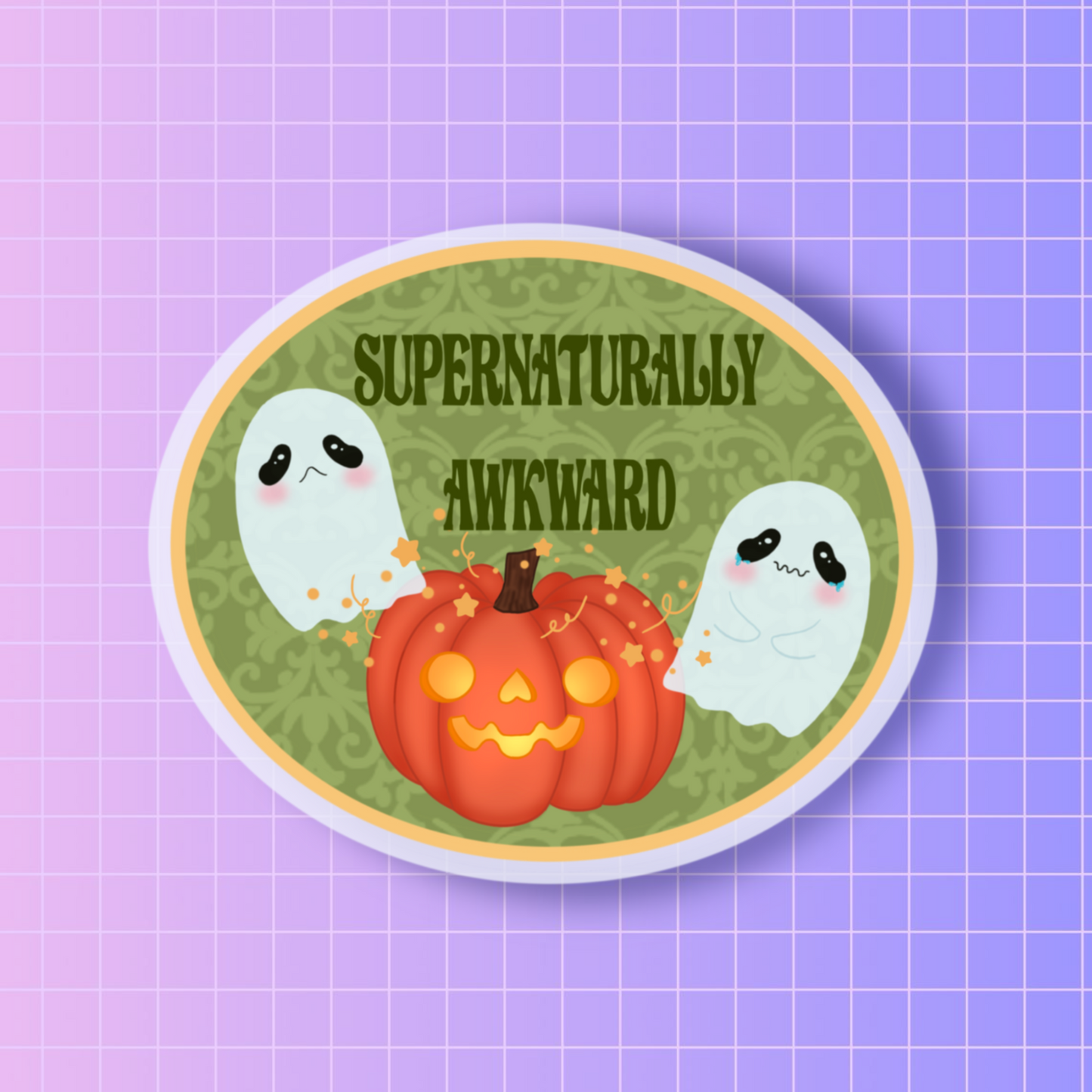 Supernaturally awkward sticker