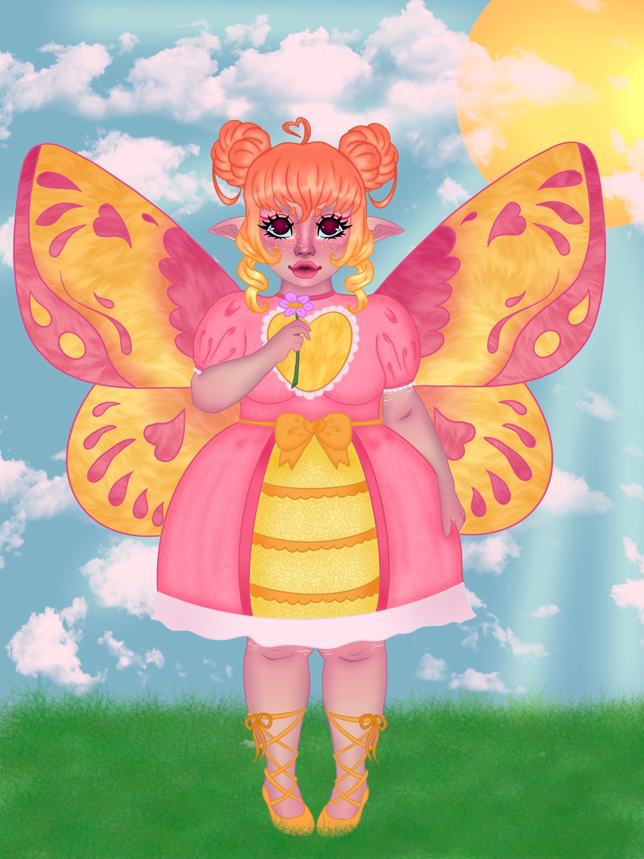 Rosy maple fairy print – Burke Manor Art